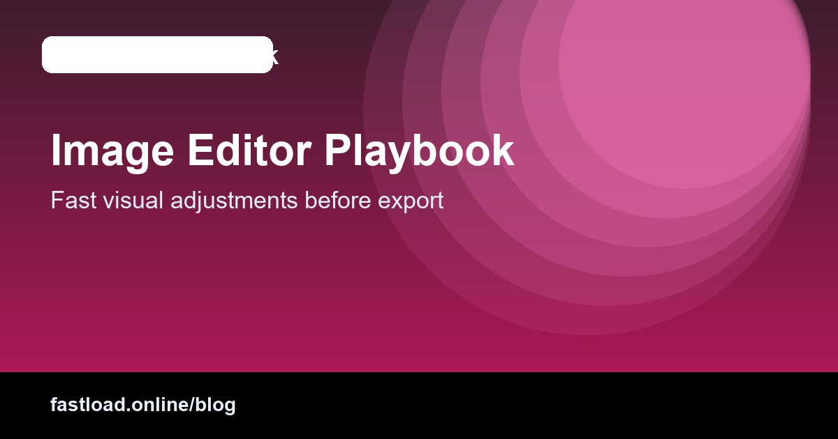 Image edit quality control layout